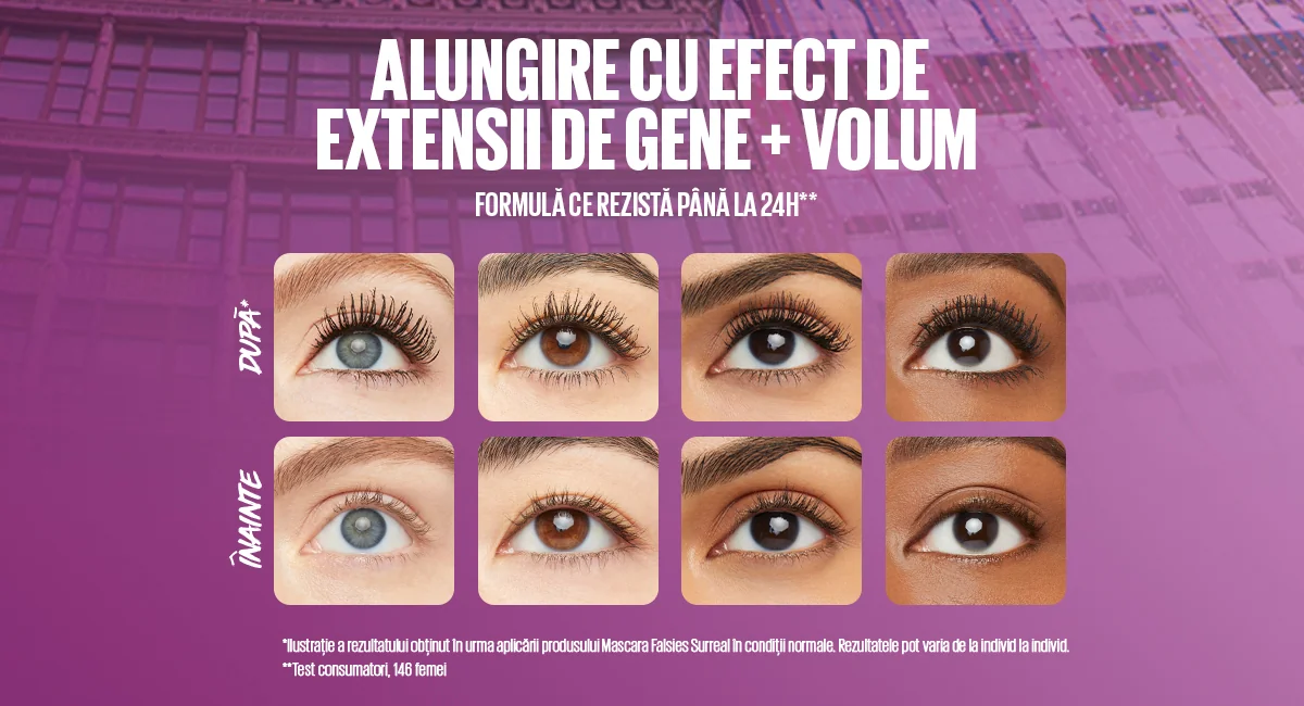 Alungire cu efect de extensii de gene + volum