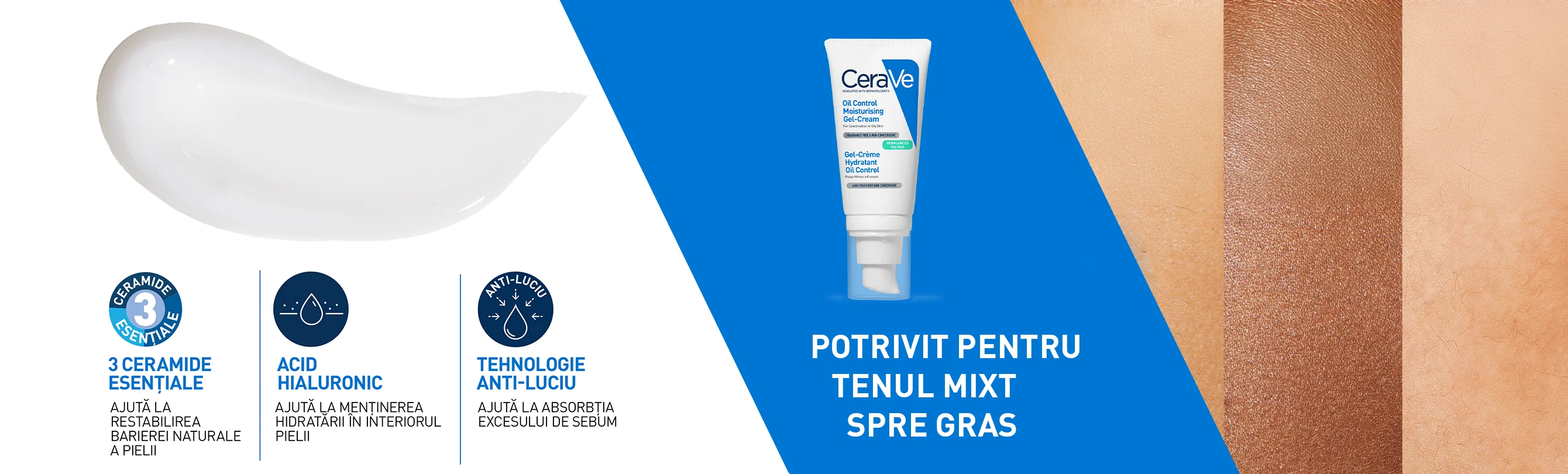 CeraVe Oil Control Gel-Crema cu efect hidratant 52ml 