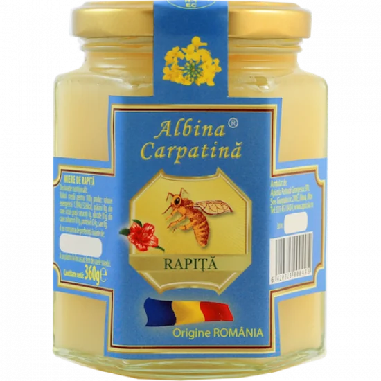 Miere de rapita Albina Carpatina, 360g, Apicola