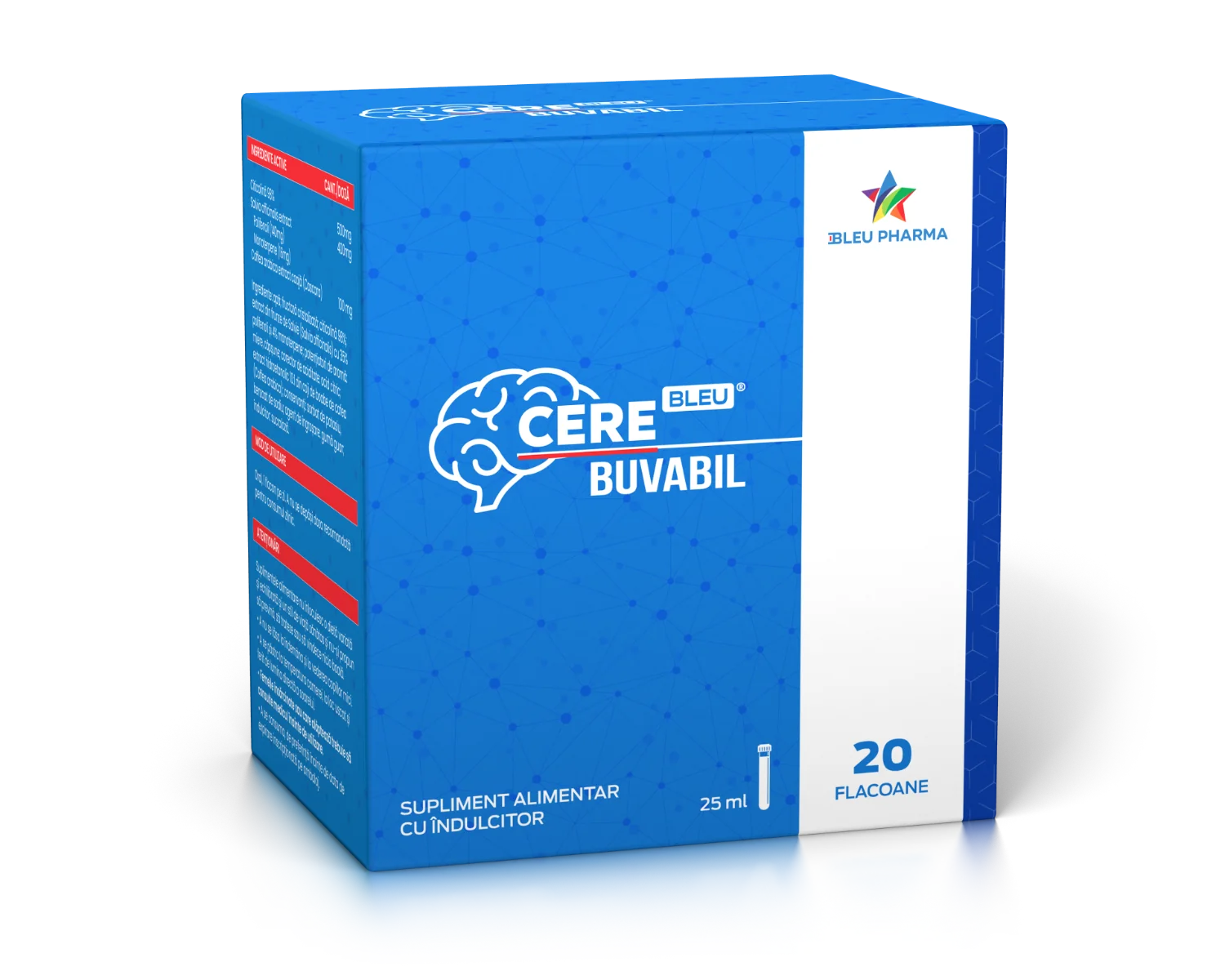 CereBleu Buvabil, 20 flacoane x 25ml, Bleu Pharma