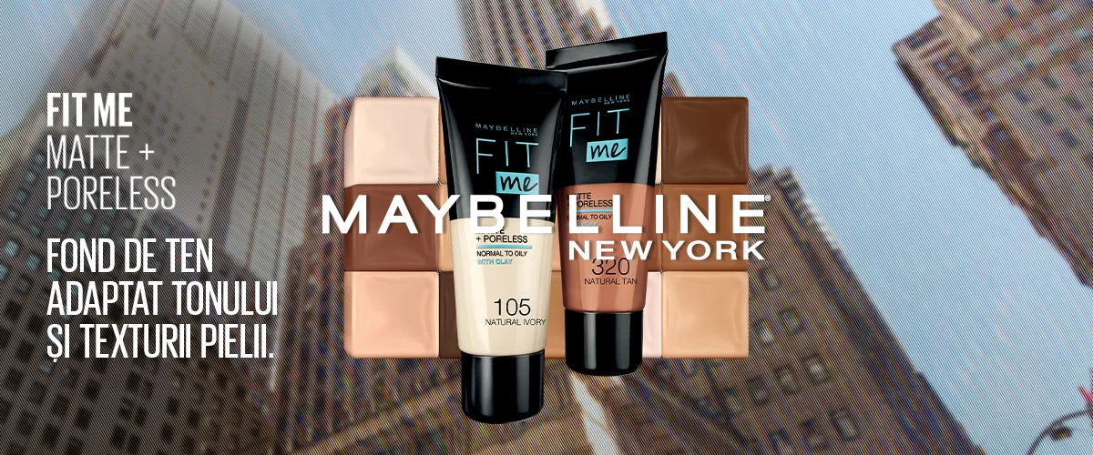 Maybelline New York - Gama Fit Me Matte + Poreless - fond de ten