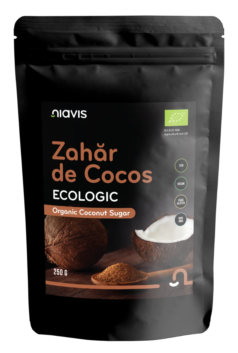 Zahar de cocos ecologic, 250g, Niavis