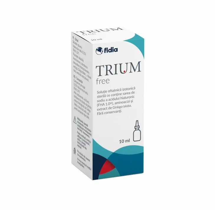 Trium free picaturi oftalmice, 10ml, Fidia