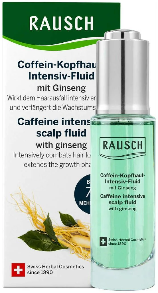 Fluid intensiv pentru scalp cu cafeina si ginseng, 30ml, Rausch 