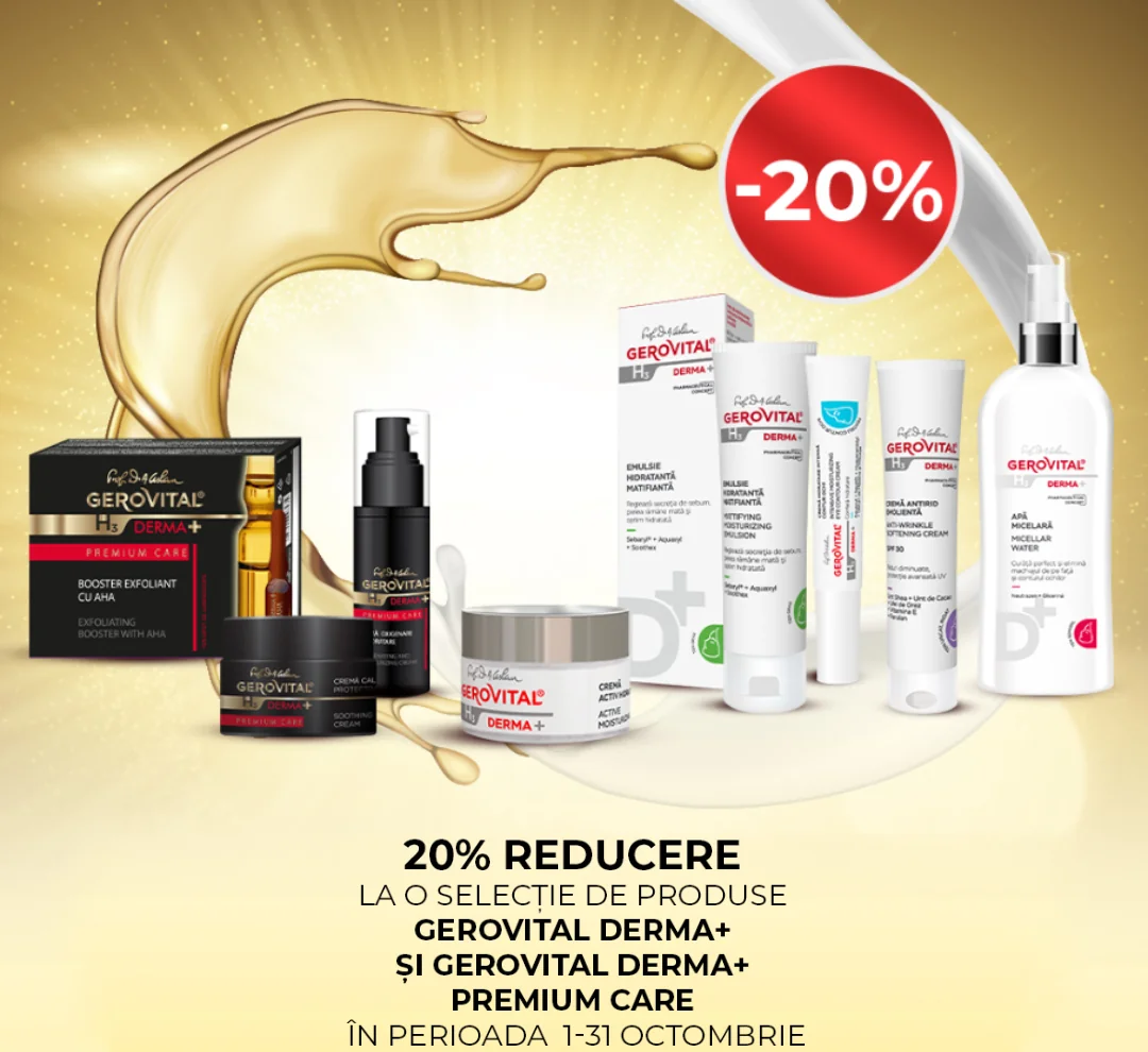 Ofertele lunii octombrie 2024 Gerovital H3 Derma+