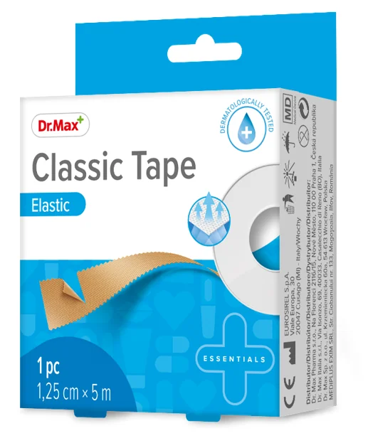 Dr. Max Classic Tape elastic 1,25cmx5m, 1 bucata