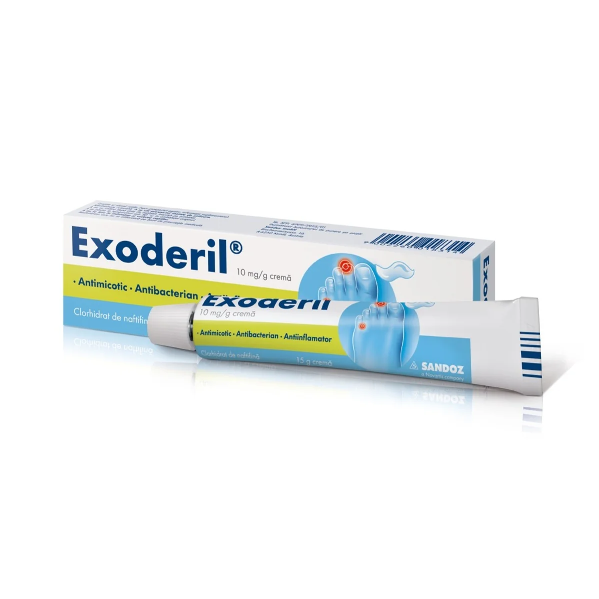 Exoderil crema 1%, 15g, Sandoz