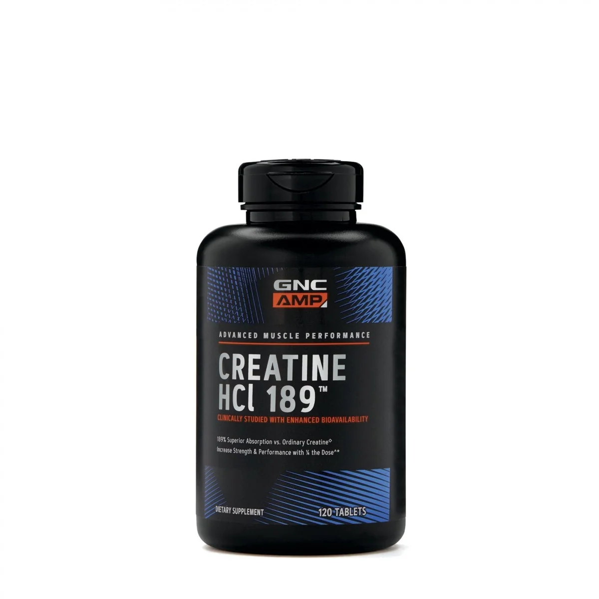 Creatina HCL189 AMP, 120 tablete, GNC 