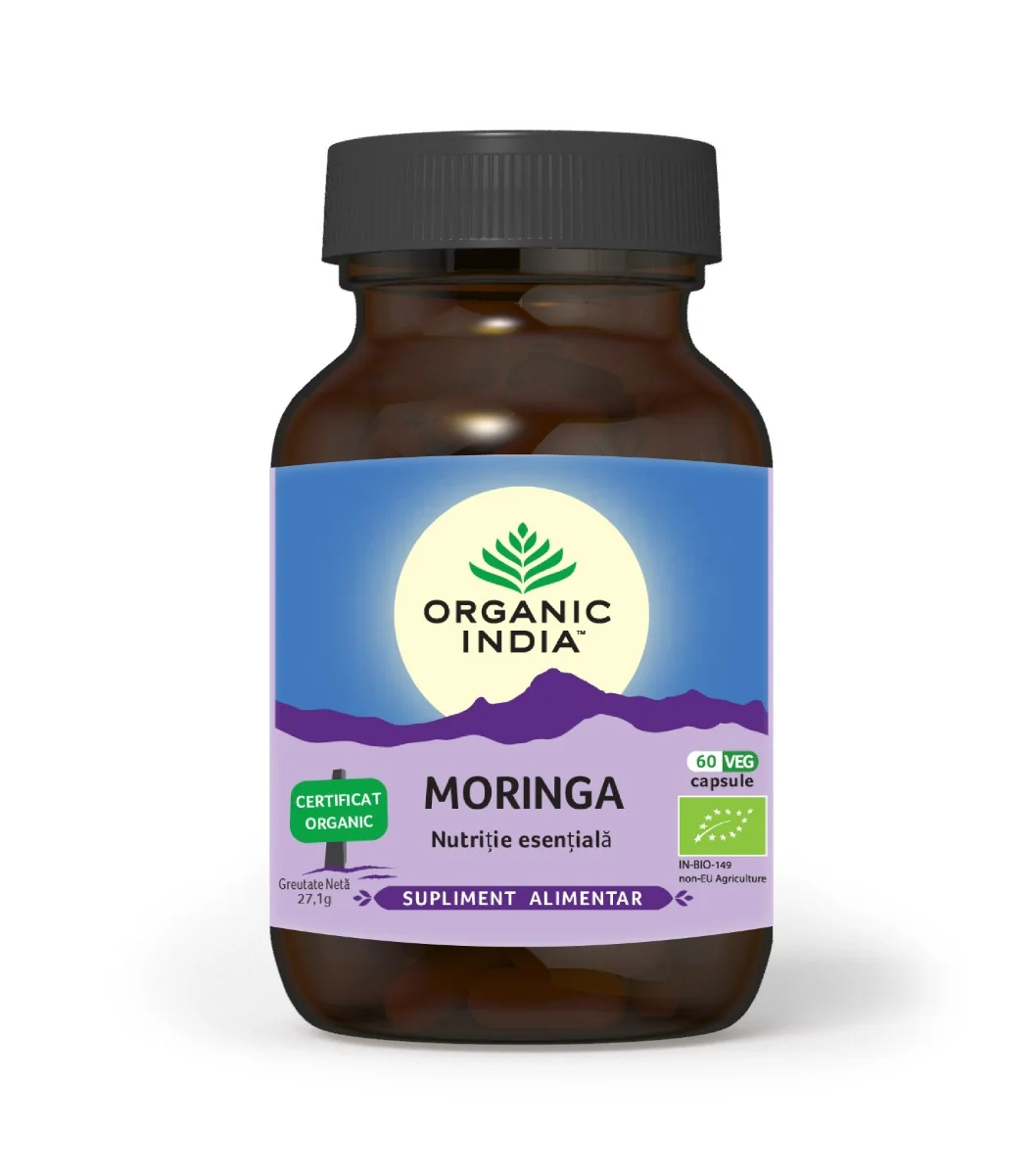 Nutritie esentiala Moringa, 60 capsule, Organic India