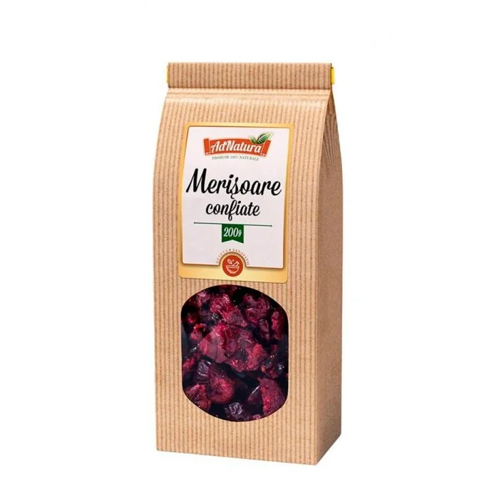 Merisoare confiate, 200g, AdNatura