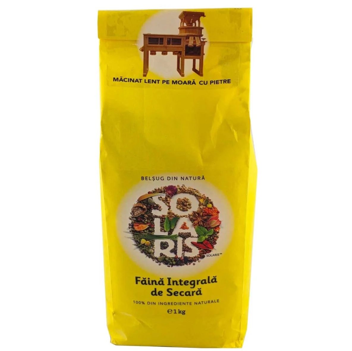 Faina integrala din secara, 1kg, Solaris