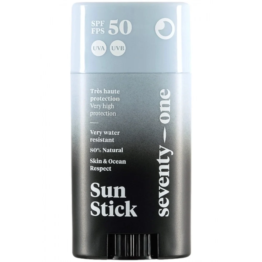 Stick de protectie solara pentru fata rezistent la apa cu SPF 50 The Invisible, 15g, Seventy One Percent