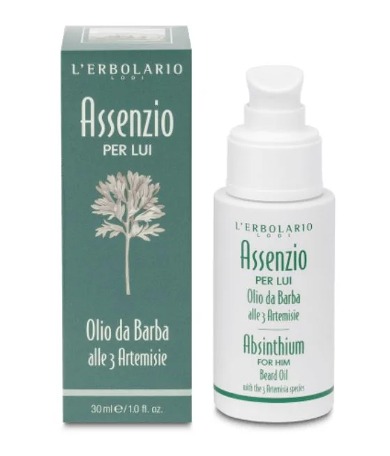 L'Erbolario Ulei pentru barba Absinthium, 30ml