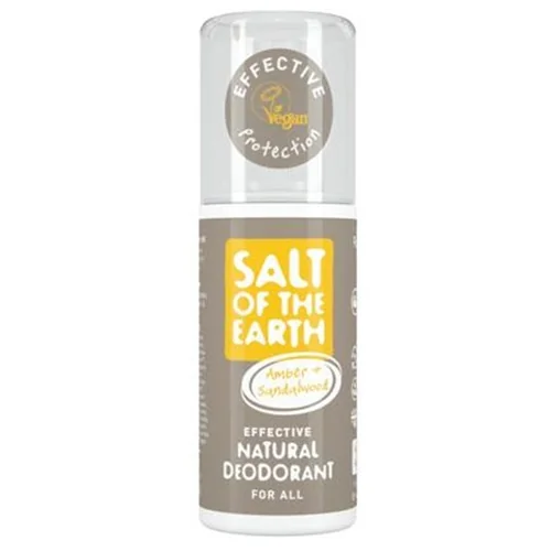 Deodorant unisex cu ambra si santal Salt Of The Earth, 100ml, Crystal Spring