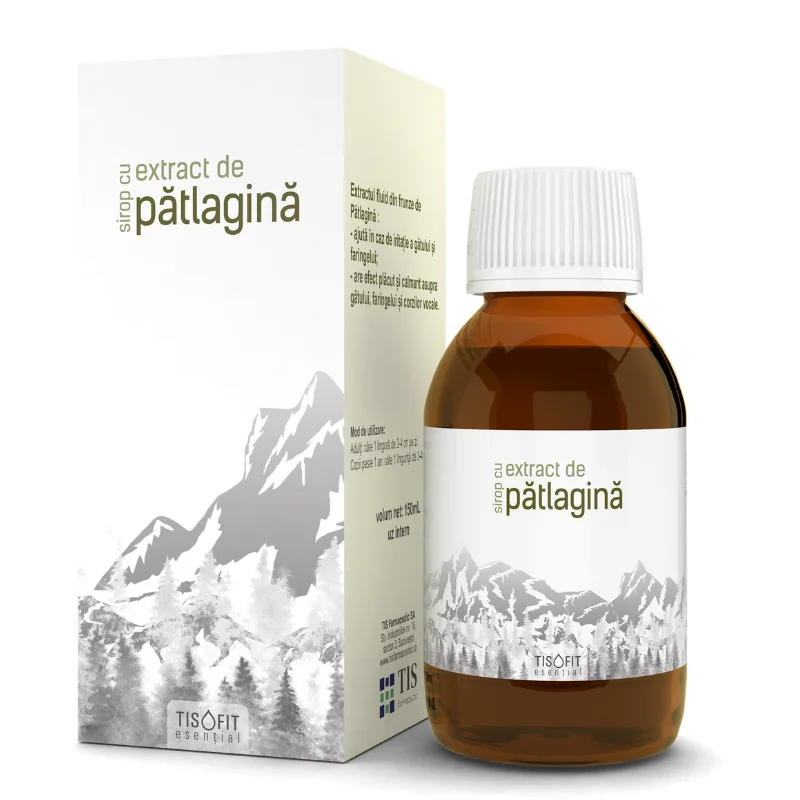 Sirop cu patlagina Tisofit, 150ml, Tis Farmaceutic