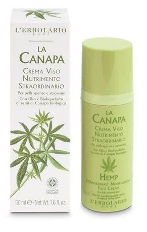 L'Erbolario Crema de fata cu canepa, 50ml