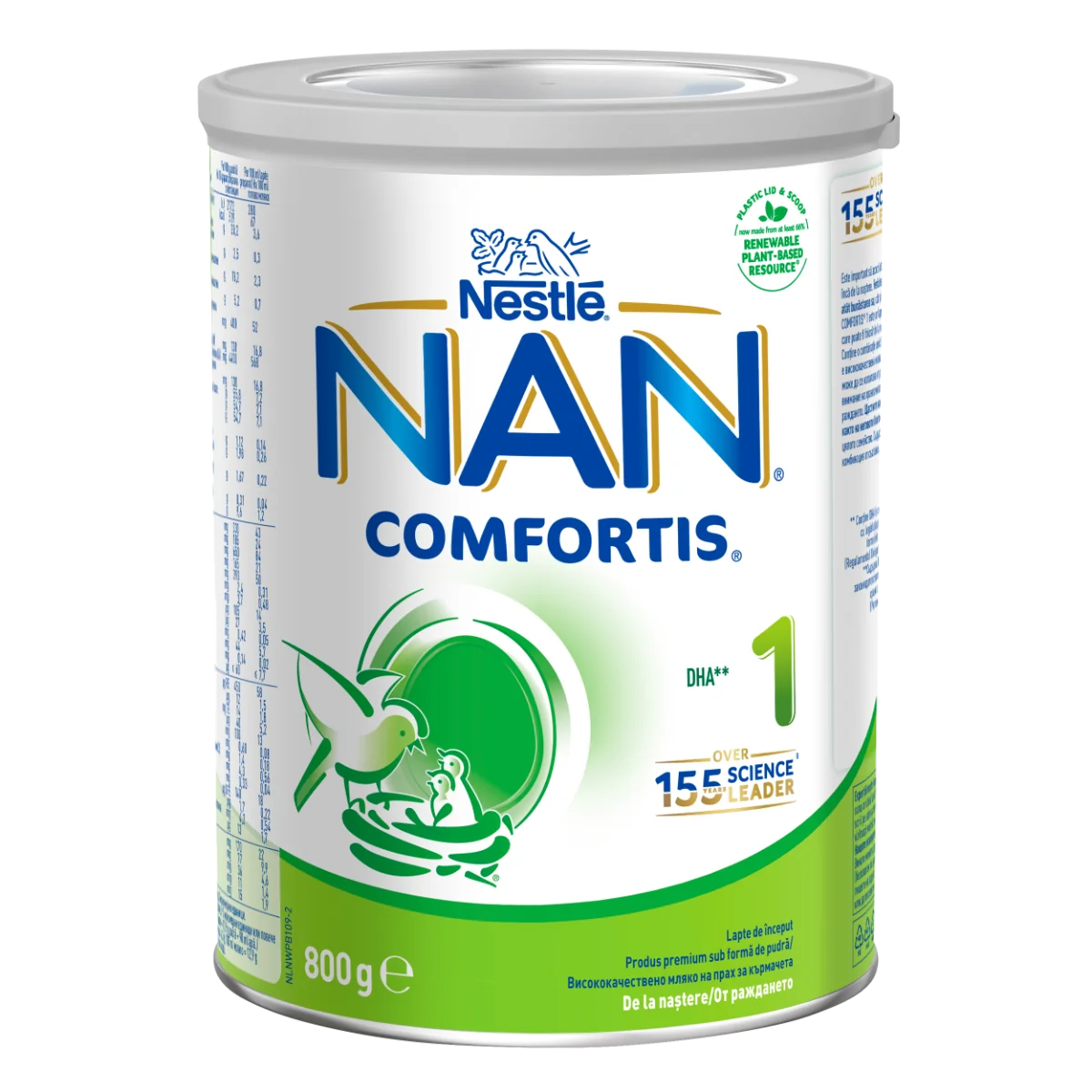 Lapte praf Nan 1 Comfortis +0 luni, 800g, Nestle