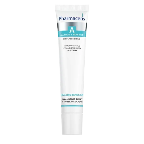 Crema hidratanta cu acid hialuronic in apa Hyaluro-Sensilium A, 40ml, Pharmaceris 