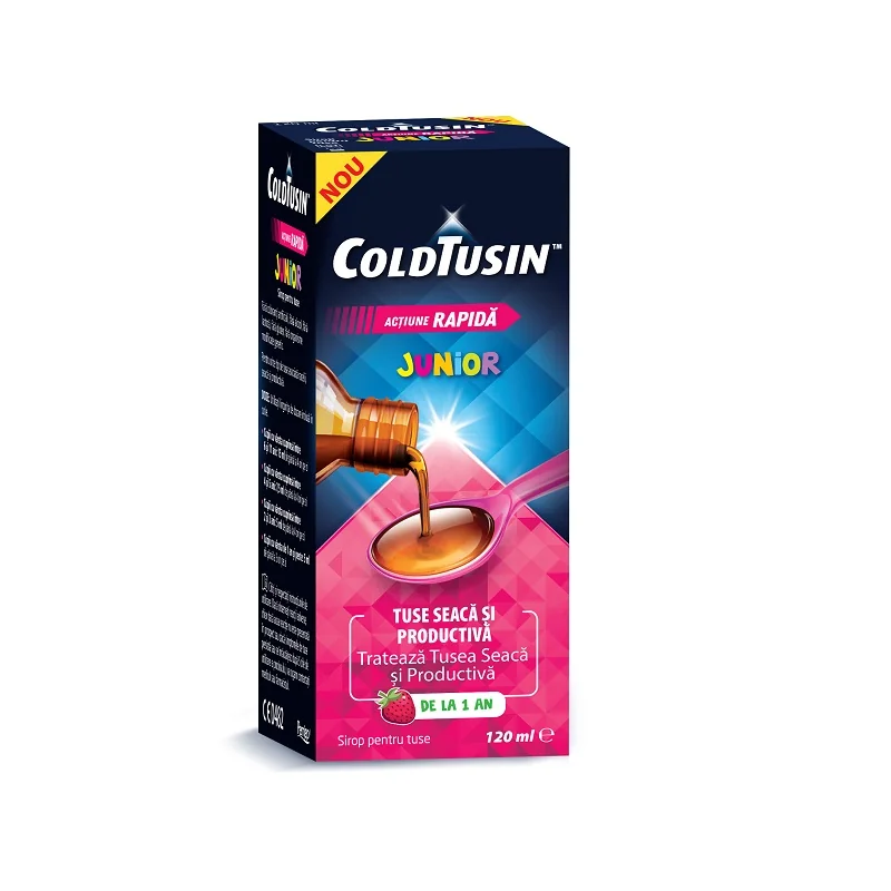 Coldtusin Junior sirop pentru copii, 120ml, Perrigo