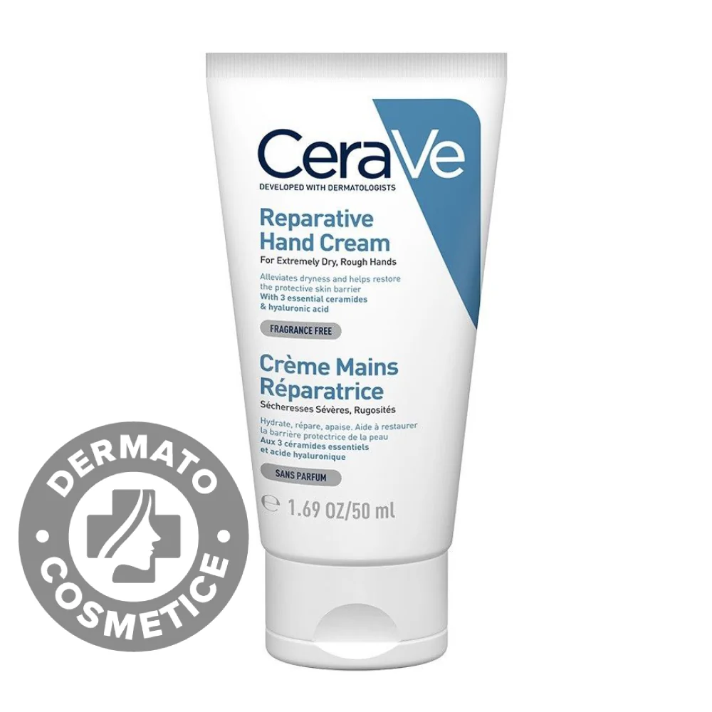 Crema reparatoare pentru maini uscate, 50ml, CeraVe 