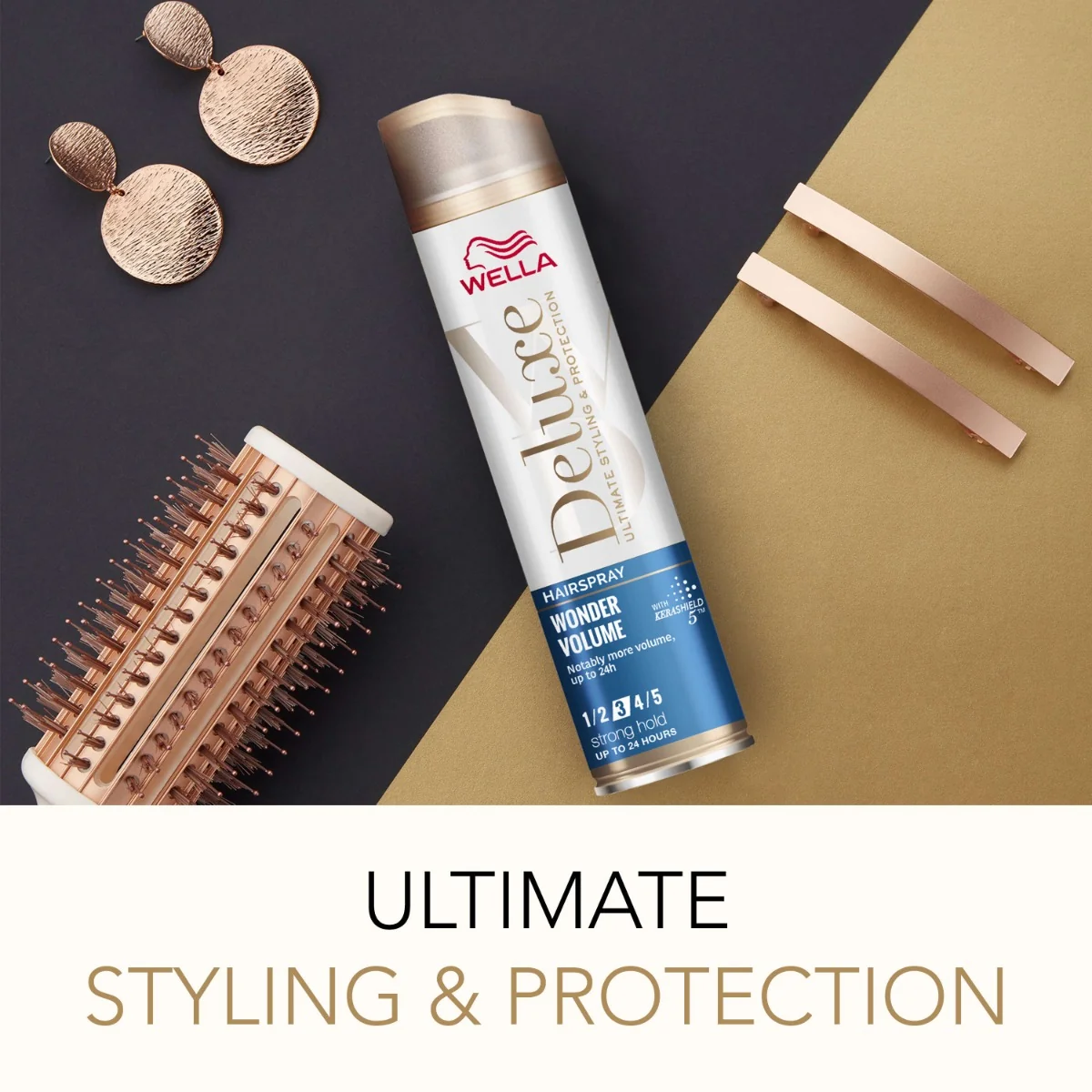 Fixativ pentru par cu fixare ultra puternica Wonder Volume Wella Deluxe, 250ml, Wella 