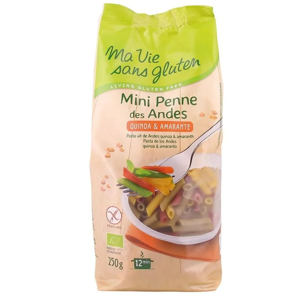 Penne in trei culori ecologice fara gluten, 250g, Ma Vie Sans Gluten