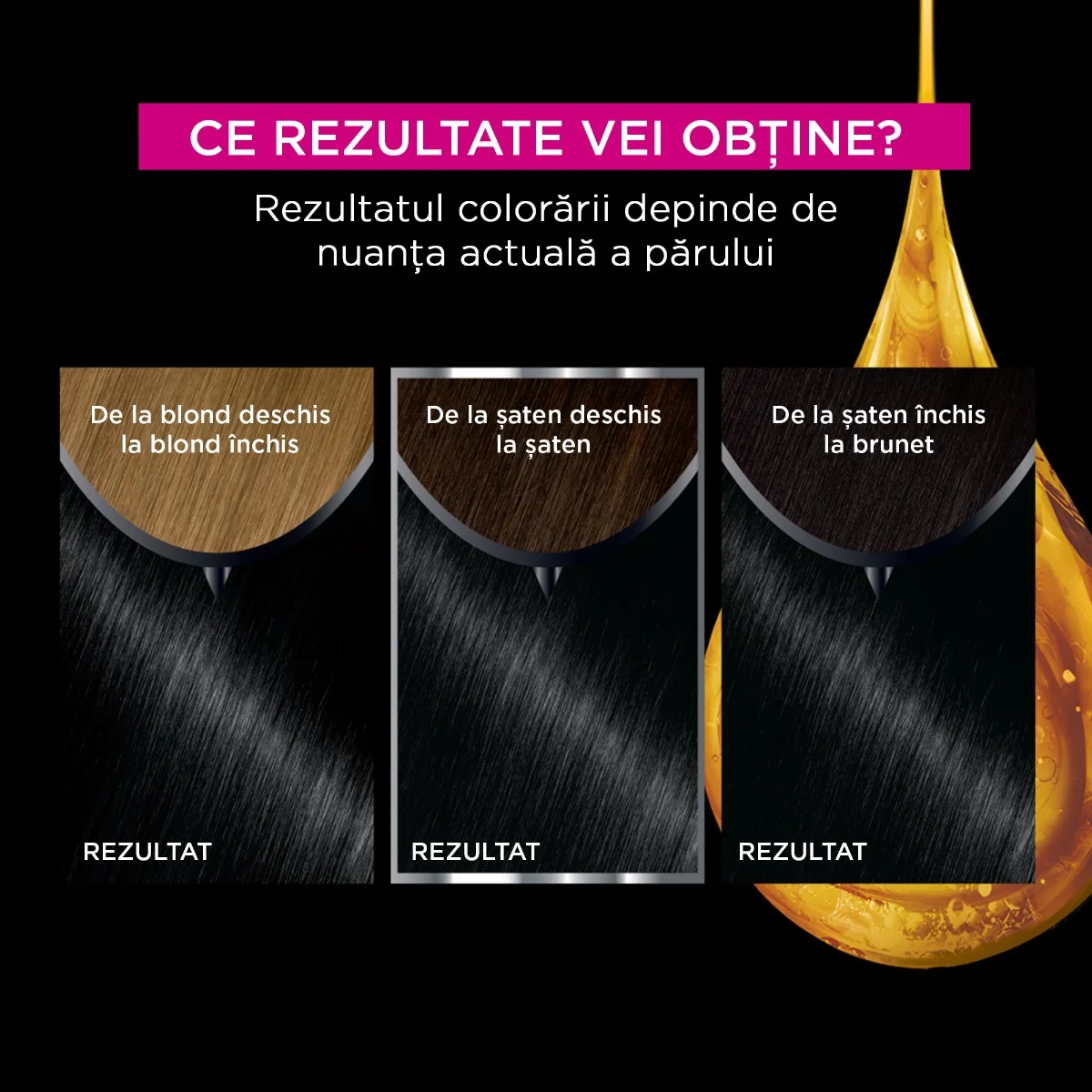 Vopsea de par permanenta fara amoniac 2.0 Black Diamond Olia, 174ml, Garnier 