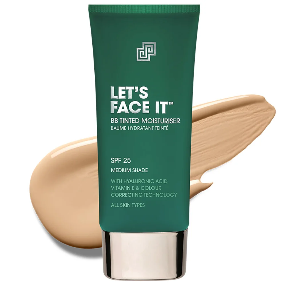 BB Cream hidratant pentru barbati SPF 25 nuanta Medium Lets's Face It, 50ml, Shakeup Cosmetics