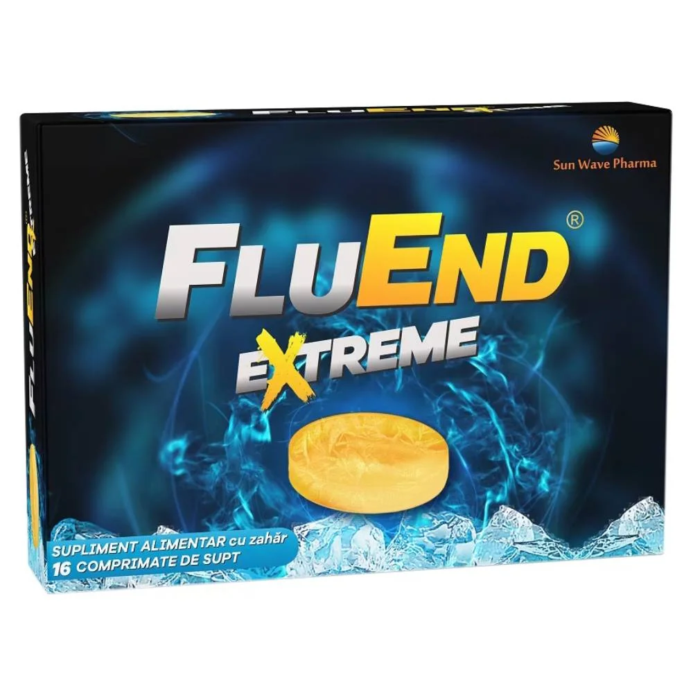 Fluend Extreme, 16 comprimate de supt, Sun Wave Pharma