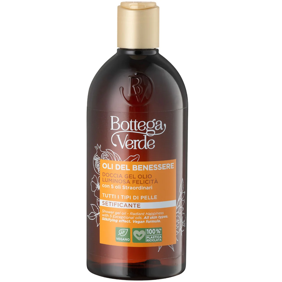 Gel de dus cu 5 uleiuri exceptionale Oli del Benessere, 400ml, Bottega Verde