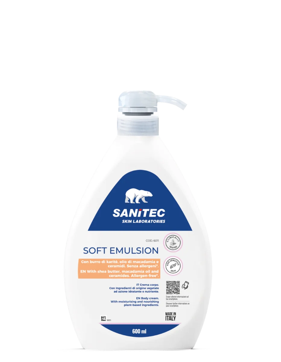 Emulsie de corp hidratanta si nutritiva, 600ml, Sanitec